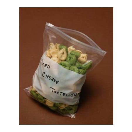 Lk Packaging Slide Seal Poly Bags W/ Write On Block, 9"W x 12"L, 3 Mil, Clear, 250/Pack FSL30912W